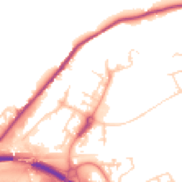Daytime road noise heatmap for HX5 9HB