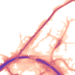 Daytime road noise heatmap for HX5 9HF