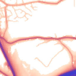 Daytime road noise heatmap for HX5 9JU