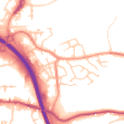 Daytime road noise heatmap for HX5 9PJ