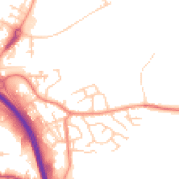 Daytime road noise heatmap for HX5 9PW