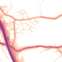 Daytime road noise heatmap for HX5 9QP