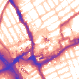 Daytime road noise heatmap for IG1 1AR