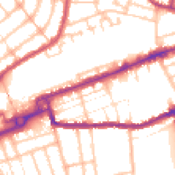 Daytime road noise heatmap for IG1 1BF