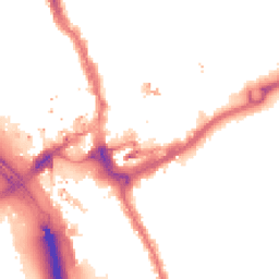 Night-time road noise heatmap for IG1 1BH
