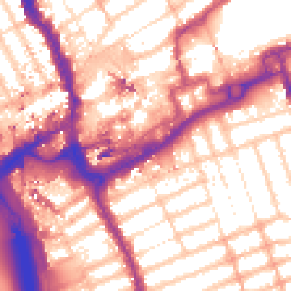 Daytime road noise heatmap for IG1 1BP
