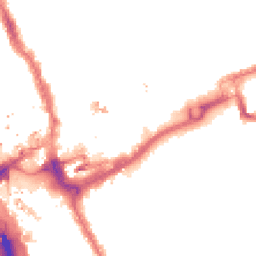 Night-time road noise heatmap for IG1 1EF