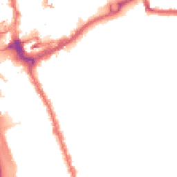Night-time road noise heatmap for IG1 1ET