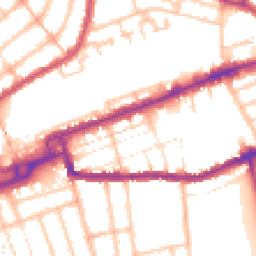 Daytime road noise heatmap for IG1 1FA