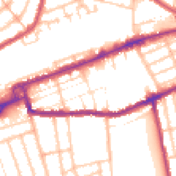 Daytime road noise heatmap for IG1 1FB