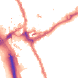 Night-time road noise heatmap for IG1 1HJ