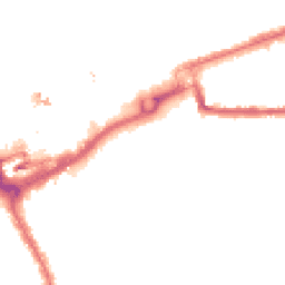 Night-time road noise heatmap for IG1 1JG