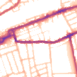 Daytime road noise heatmap for IG1 1RH