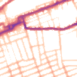 Daytime road noise heatmap for IG1 1SB