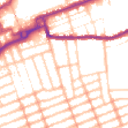 Daytime road noise heatmap for IG1 1SE