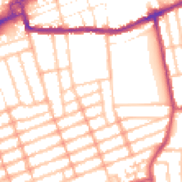 Daytime road noise heatmap for IG1 1XX