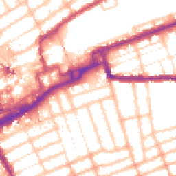 Daytime road noise heatmap for IG1 1YW