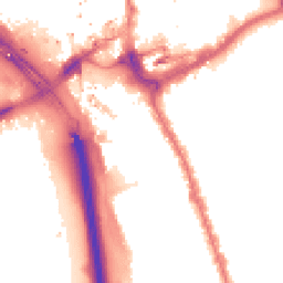 Night-time road noise heatmap for IG1 2EH