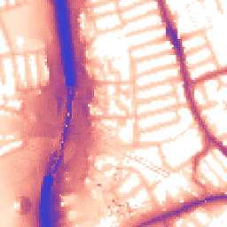 Daytime road noise heatmap for IG1 2JH