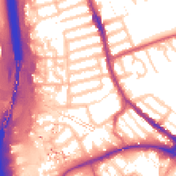 Daytime road noise heatmap for IG1 2JL