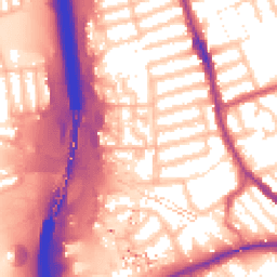 Daytime road noise heatmap for IG1 2JU