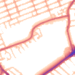Daytime road noise heatmap for IG1 2LH