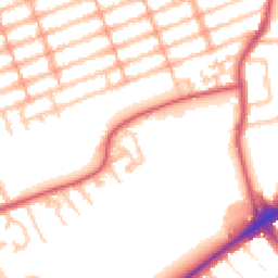 Daytime road noise heatmap for IG1 2NS