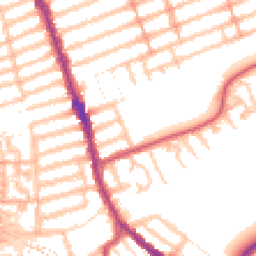 Daytime road noise heatmap for IG1 2QG