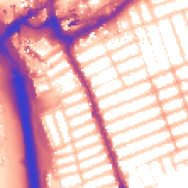 Daytime road noise heatmap for IG1 2RR