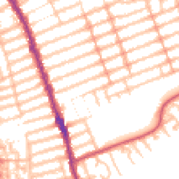 Daytime road noise heatmap for IG1 2UD