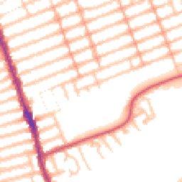 Daytime road noise heatmap for IG1 2XE