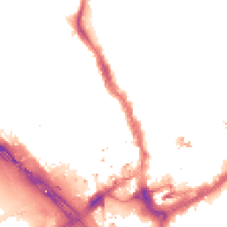 Night-time road noise heatmap for IG1 3AZ