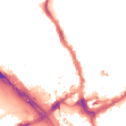 Night-time road noise heatmap for IG1 3BA
