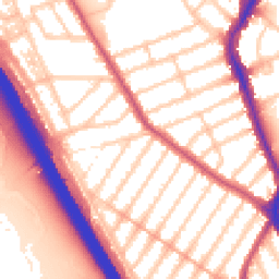Daytime road noise heatmap for IG1 3FH
