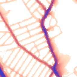 Daytime road noise heatmap for IG1 3JN
