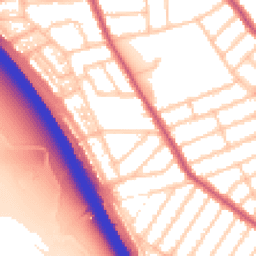 Daytime road noise heatmap for IG1 3ND