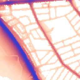 Daytime road noise heatmap for IG1 3NJ
