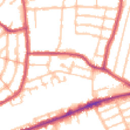 Daytime road noise heatmap for IG1 4AZ
