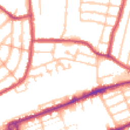 Daytime road noise heatmap for IG1 4DA