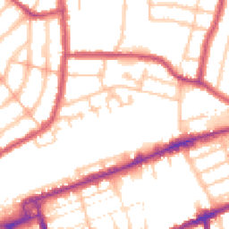 Daytime road noise heatmap for IG1 4DF