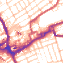 Daytime road noise heatmap for IG1 4EL