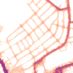 Daytime road noise heatmap for IG1 4QY