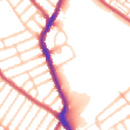Daytime road noise heatmap for IG1 4XE