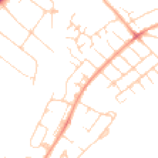 Daytime road noise heatmap for IG10 3BG