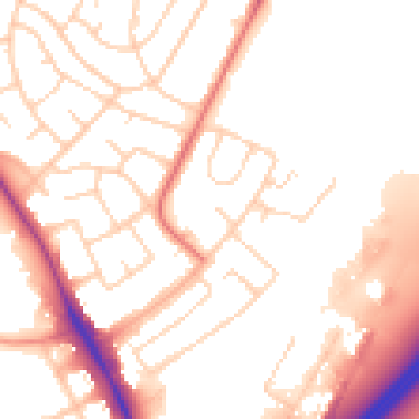 Daytime road noise heatmap for IG10 3GT