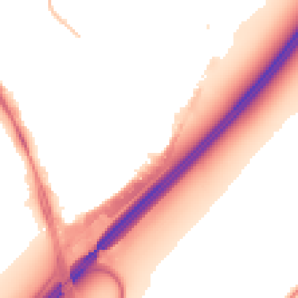 Night-time road noise heatmap for IG10 3TQ