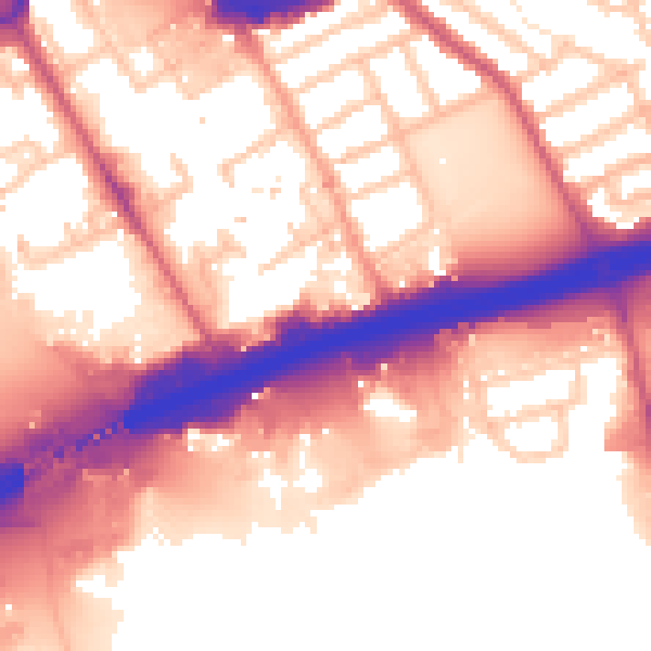 Daytime road noise heatmap for IG11 0AT
