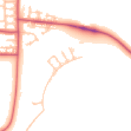 Daytime road noise heatmap for IG11 0BE