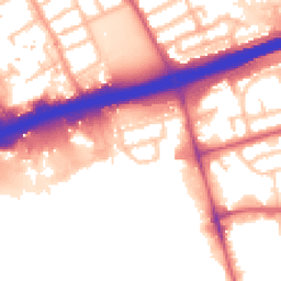 Daytime road noise heatmap for IG11 0BN