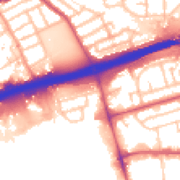 Daytime road noise heatmap for IG11 0BQ